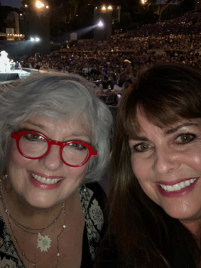 Angela Cartwright and me at the Hollywood Bowl 2019