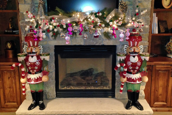 Whimsical Christmas Mantle