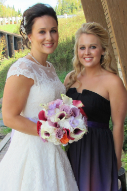 Beautiful Bride and her Sister