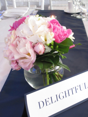 Peonies in Bubble Bowl