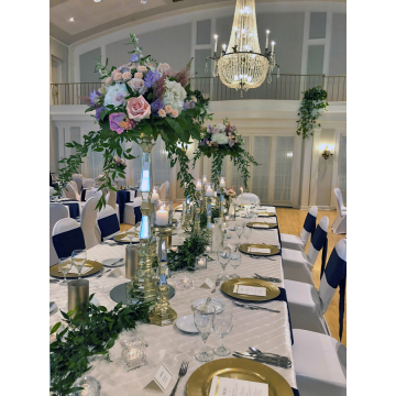 LaFayette Club Royal Blue Wedding Reception