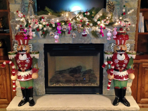 Whimsical Christmas Mantle