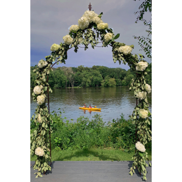 Hydrangea Archway Overlooking the River