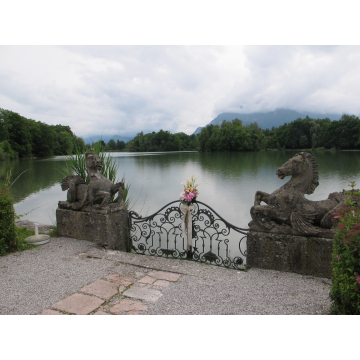 Lakeside at Leopoldskron, Salzburg, Austria