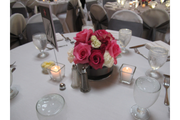 Pew Bouquet into Centerpiece