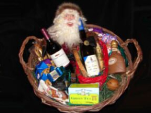 SANTA IN A BASKET