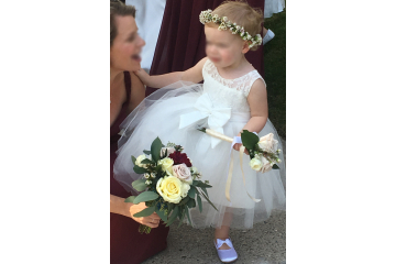 Flower Girl's Wand of Flowers  and Crown