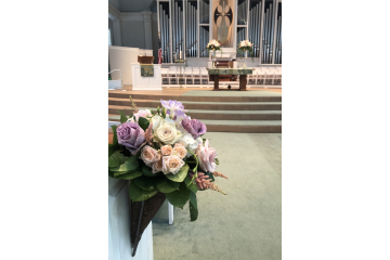 Wayzata Community Church Pew Decoration