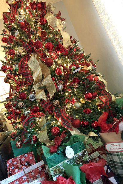 Red & Gold Christmas Tree